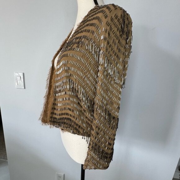 Topshop Beaded Statement Jacket – Size US 6 - Picture 7 of 16